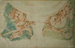 Design for the crown of a gate (?)