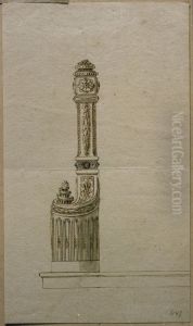 Design for baluster in Louis XVI style