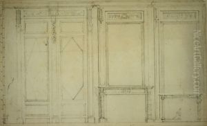 Ontwerp voor de wand van een interieur