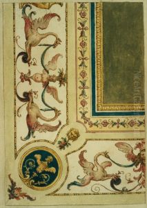 Design for a decorative detail of a ceiling