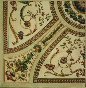 Detailontwerp voor de versiering van een plafond