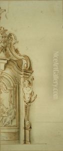 Design for the right-hand half of a tabernacle
