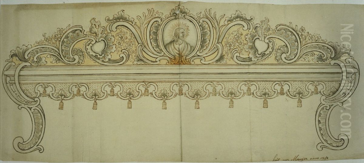 Ebauche d'une piece religieuse d'orfevrerie Oil Painting by unknown