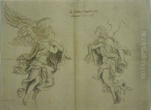 Two floating angels