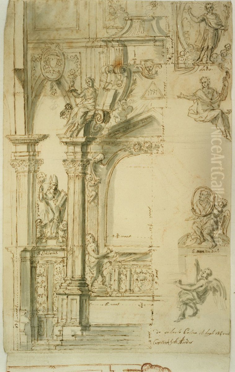Ebauche d'autel Oil Painting by unknown