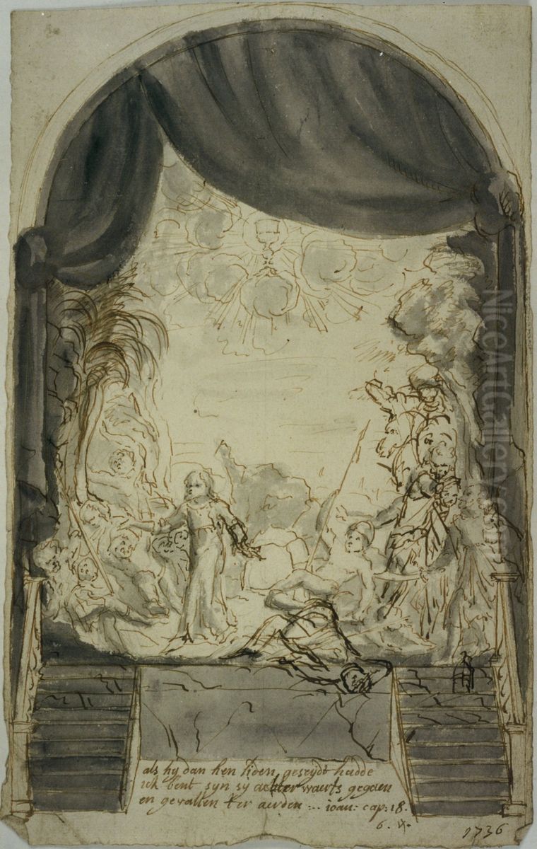 Scene from the Passion of Christ: His capture in the Garden of Olives Oil Painting by unknown