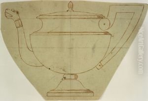 Design for a silver teapot