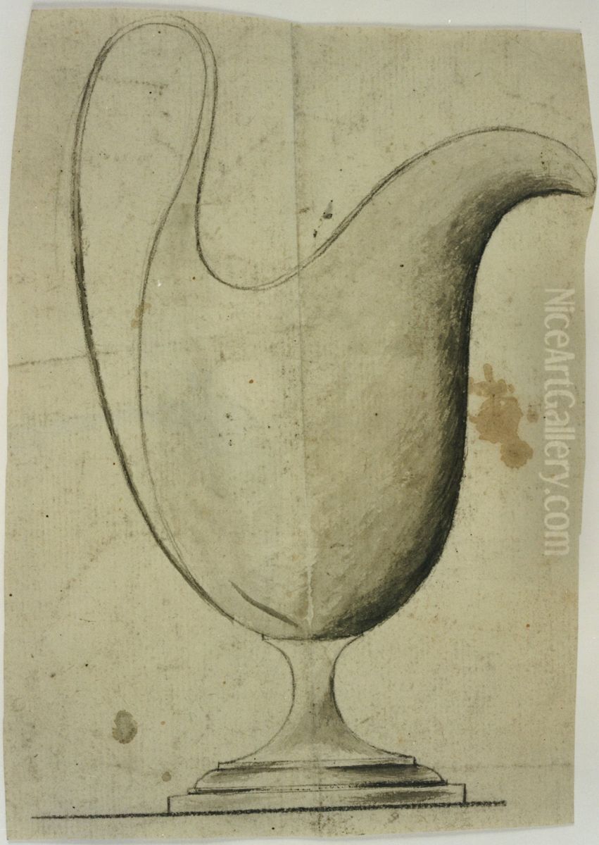 Design for a piece of silverware Oil Painting by unknown