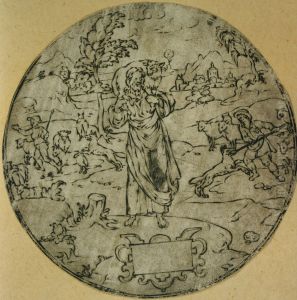 Medallion depicting the Good Shepherd