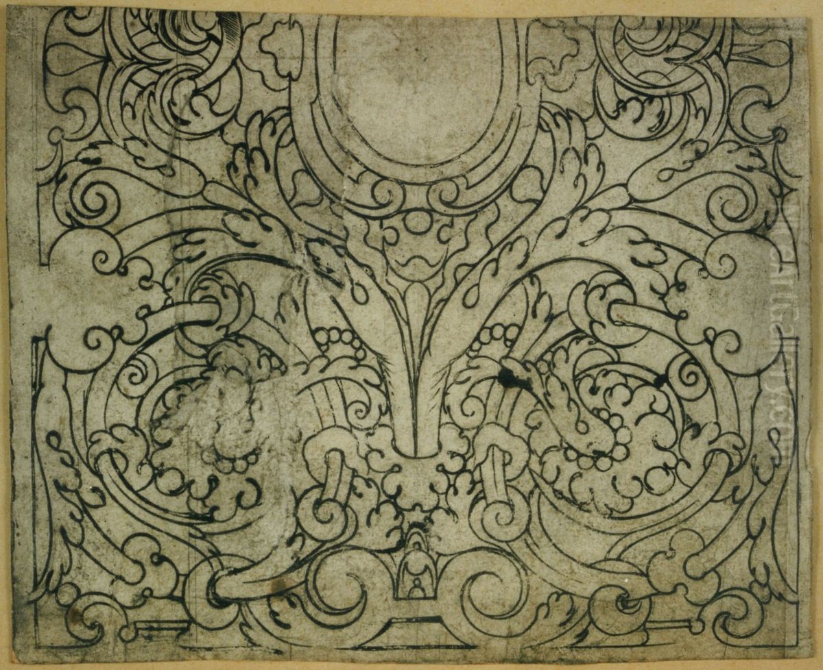 Ornamental design Oil Painting by unknown