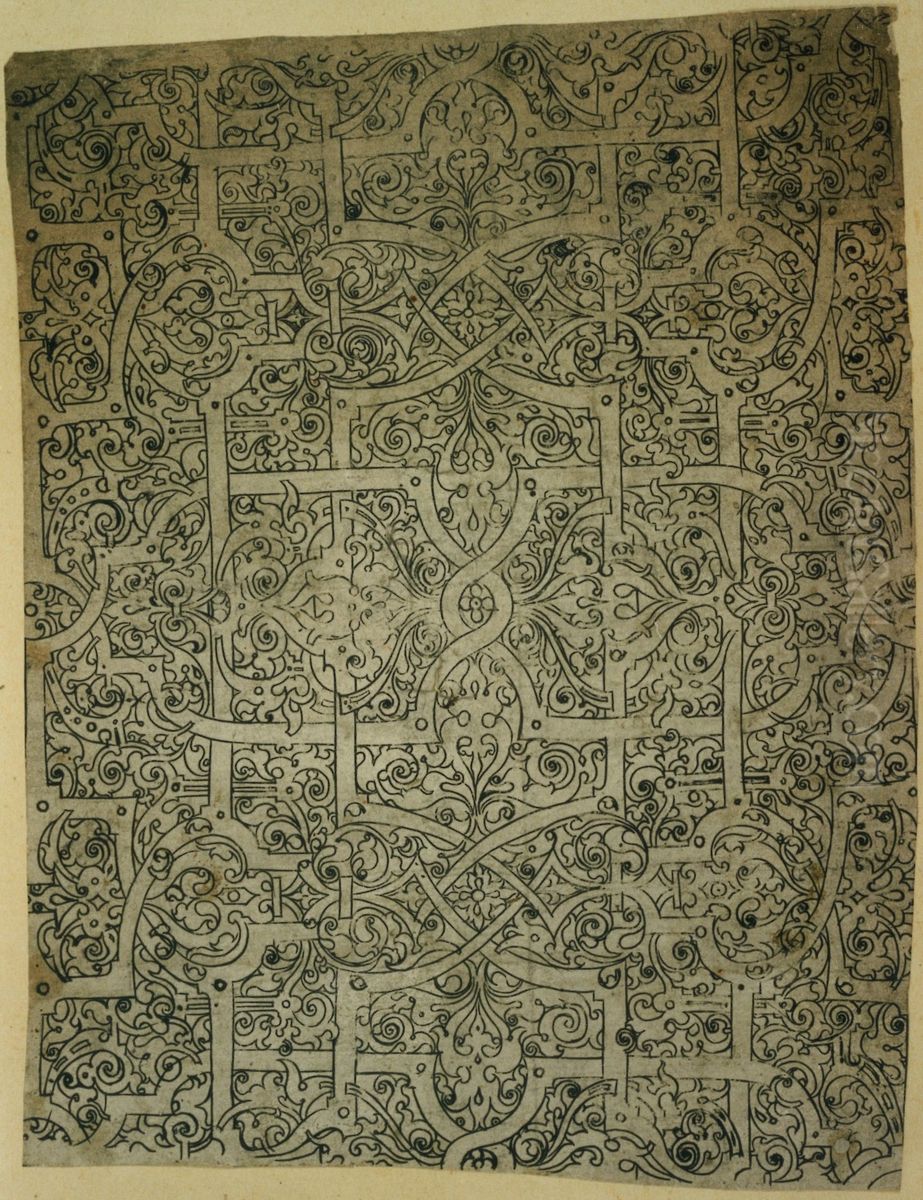 Ornamental design Oil Painting by unknown