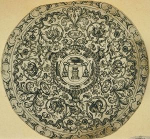 Ebauche de decoration avec chapeau de cardinal