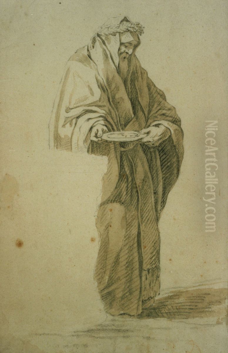 Dessin d'un grand pretre romain Oil Painting by unknown