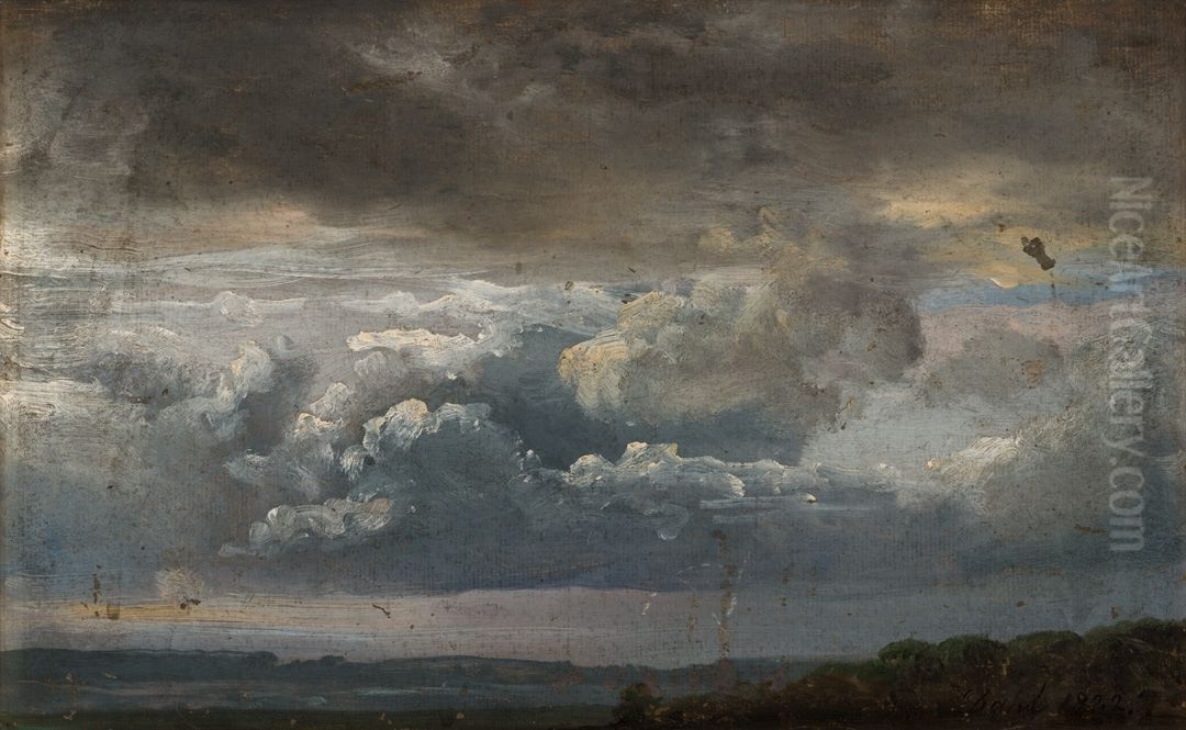 Cloud study Oil Painting by Johan Wilhelm Ludwig Dahl