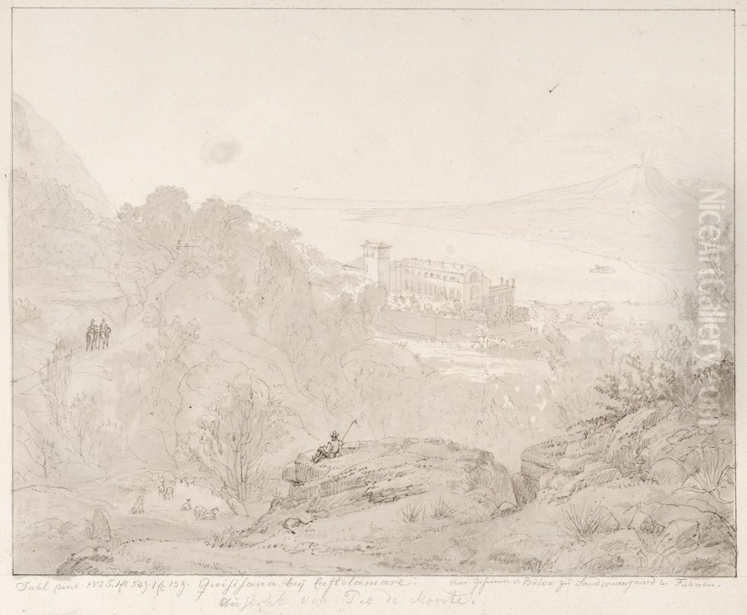 Quisisana Oil Painting by Johan Wilhelm Ludwig Dahl