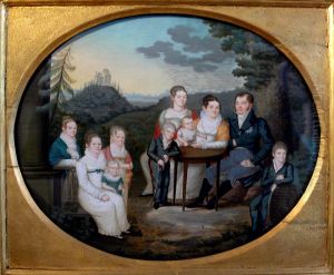 Portrait of Joseph Anton zu Waldburg-Wolfegg and his family