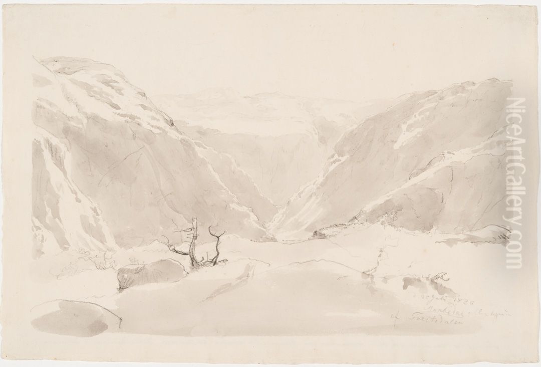 From Mabodalen Oil Painting by Johan Wilhelm Ludwig Dahl
