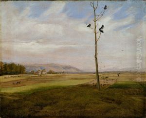 Baum mit vier Raben