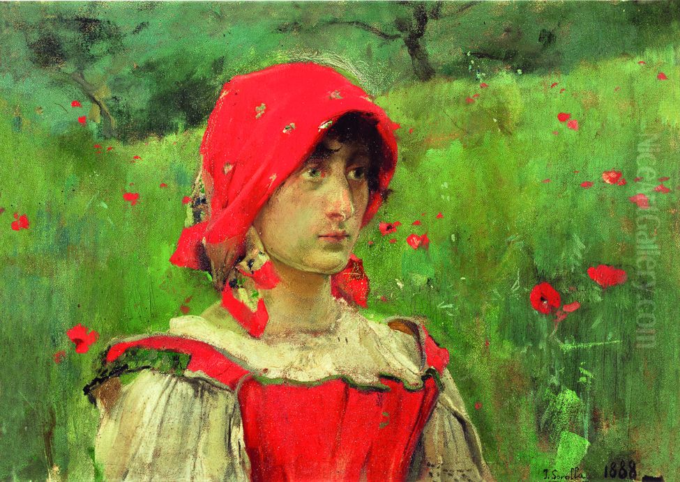 Contadina de Asis Oil Painting by Joaquin Sorolla