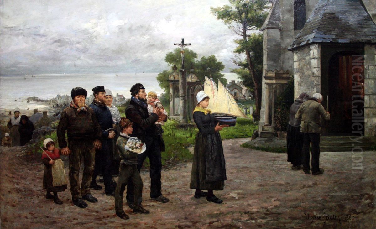 Ex-Voto Oil Painting by Ulysse Butin