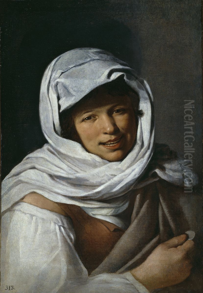 The Girl with a Coin Oil Painting by Bartolome Esteban Murillo