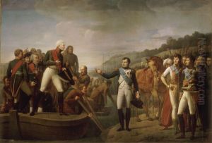 Serangeli - Adieux de Napoleon et d'Alexandre apres la paix de Tilsitt (9 juillet 1807)
