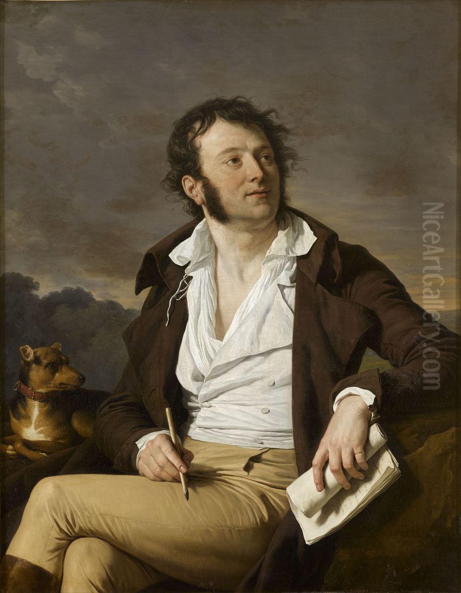Antoine-Vincent Arnauld, perpetual secretary of the French Academy Oil Painting by Francois-Andre Vincent