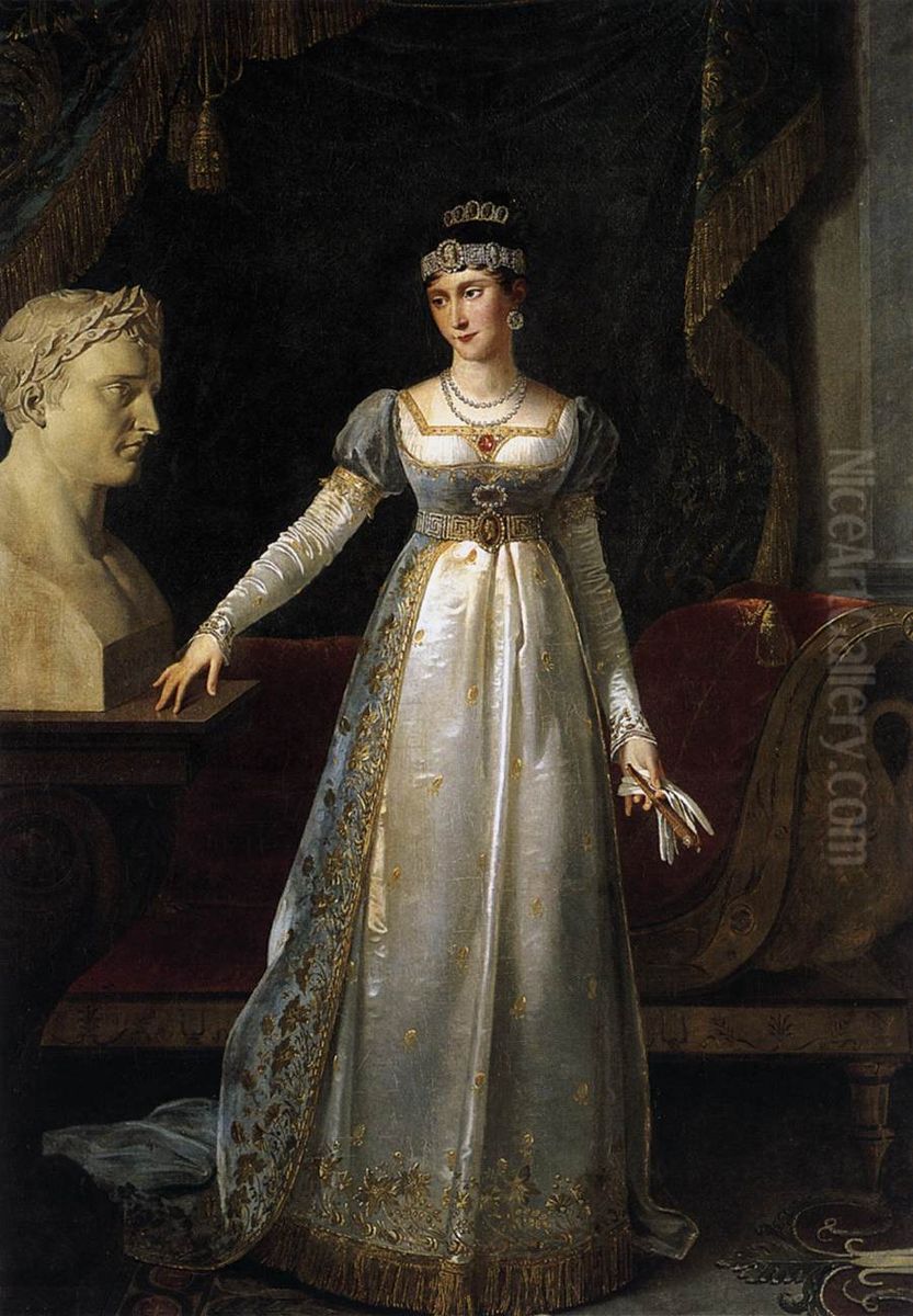 Princess Pauline Borghese Oil Painting by Robert Lefevre