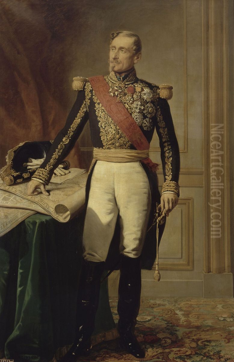 Armand Jacques Leroy de Saint-Arnaud, marechal de France (1800-1854). Oil Painting by Charles-Philippe Lariviere