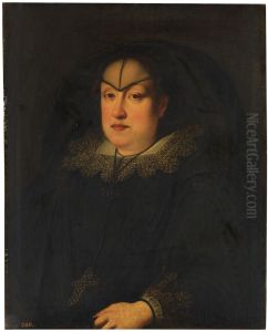 Portrait of Maria Maddalena of Austria as a widow