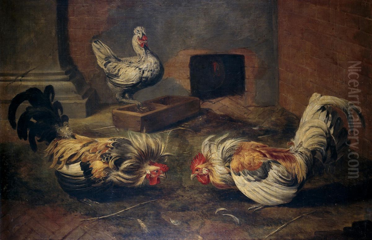 Chicken coop Oil Painting by Frans Snyders