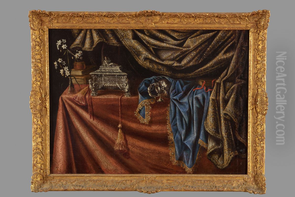 Nature morte aux jasmins Oil Painting by Francesco Maltese