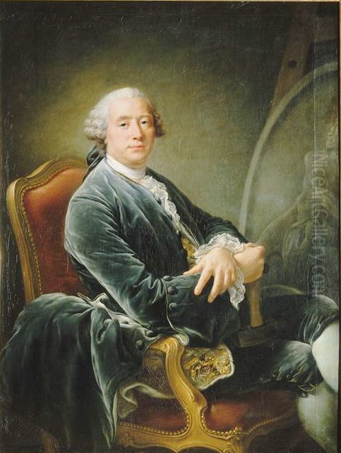 Guillaume II Coustou(1716-1777) Oil Painting by Francois-Hubert Drouais