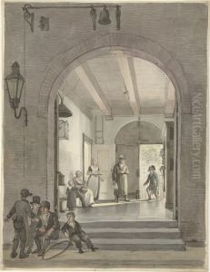 The Entrance of the Evangelisch-Lutherse Diaconie- en Bestedelingenhuis in Amsterdam