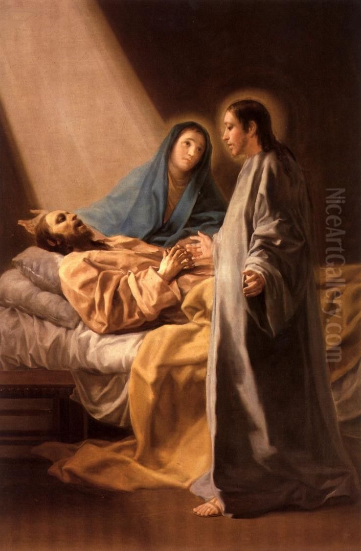 El transito de San Jose Oil Painting by Francisco Goya Fuendetodos