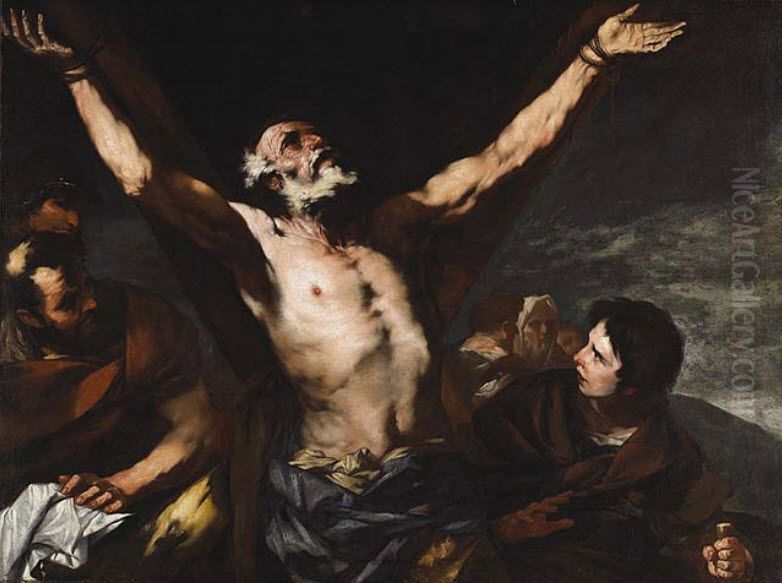 Crucifixion ofSaint Andrew Oil Painting by Luca Giordano