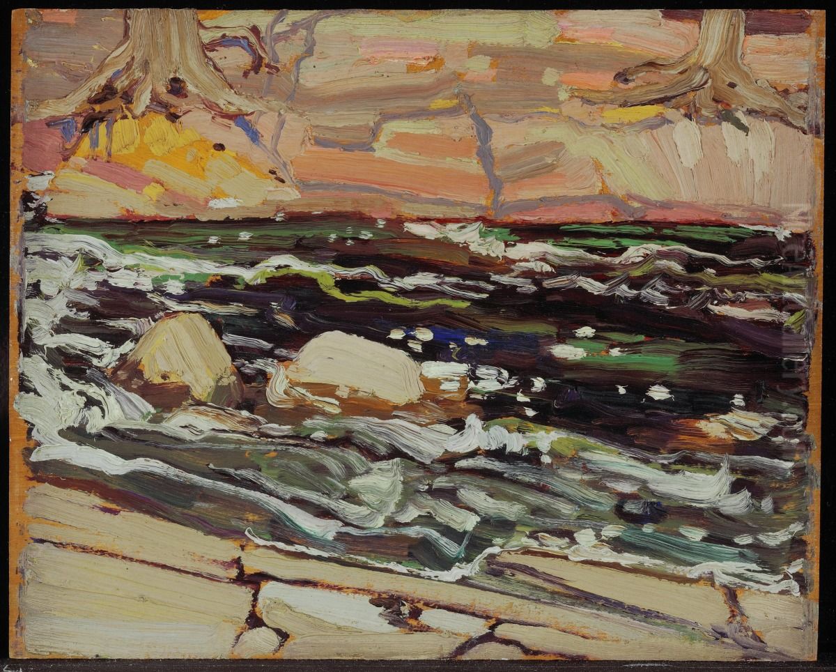 Dark Waters Oil Painting by Tom Thomson
