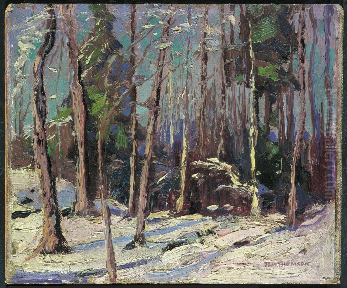 Lowery Dickson's Shack Oil Painting by Tom Thomson