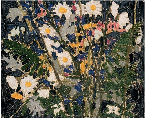 Canadian Wildflowers Oil Painting by Tom Thomson