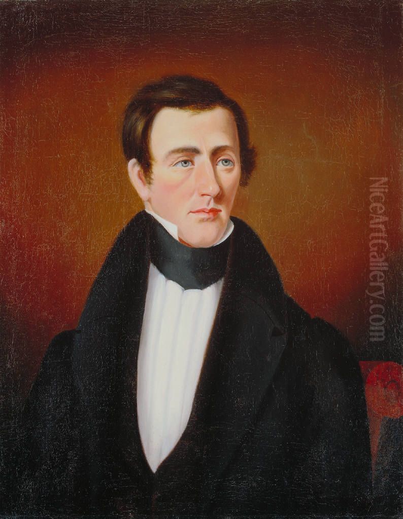 Portrait of Freeman Schermerhorn Clench Oil Painting by Paul Kane