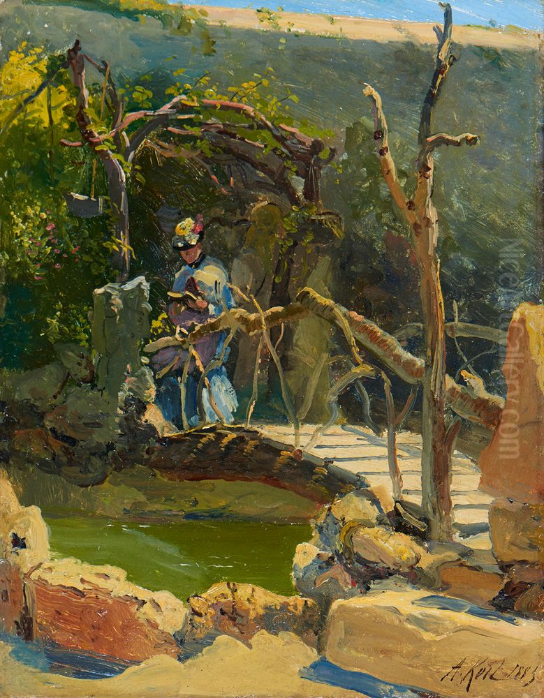 Untitled (Alfred Keil) Oil Painting by Alfredo Keil