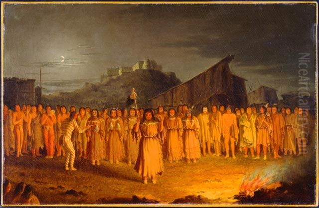 Danse du scalp des Chualpays Oil Painting by Paul Kane