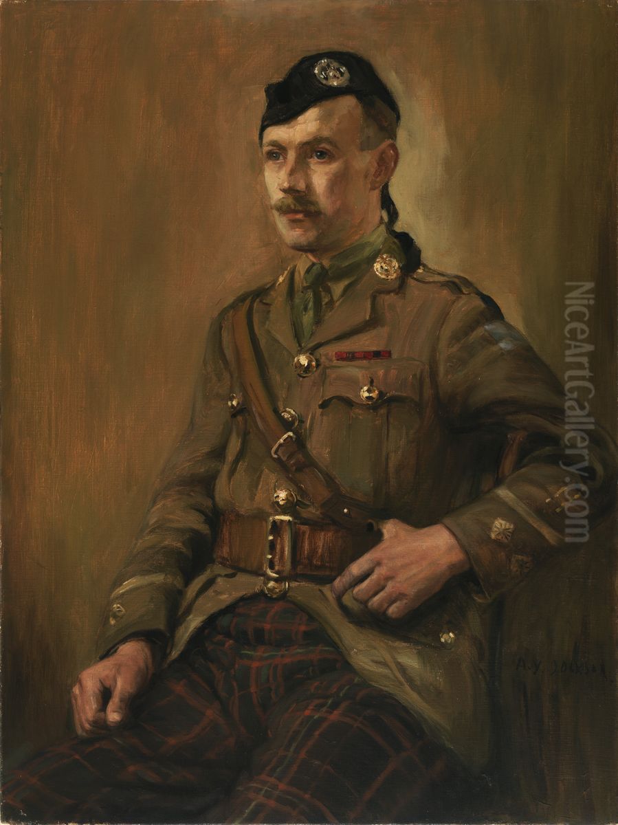 Portrait of Lieutenant Robert Shankland, The Victoria Cross Oil Painting by A. Y. Jackson