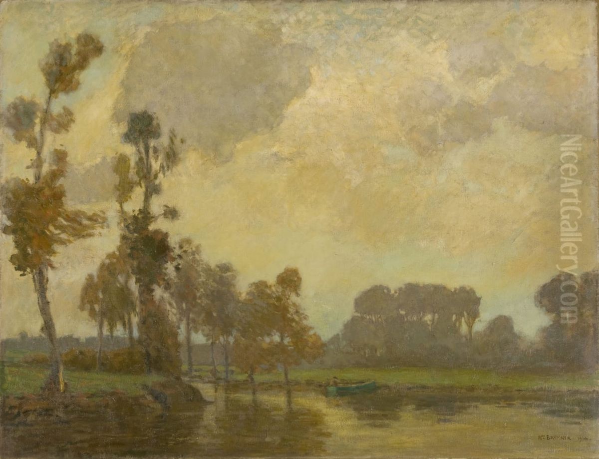 October on the Beaudet River Oil Painting by William Brymner