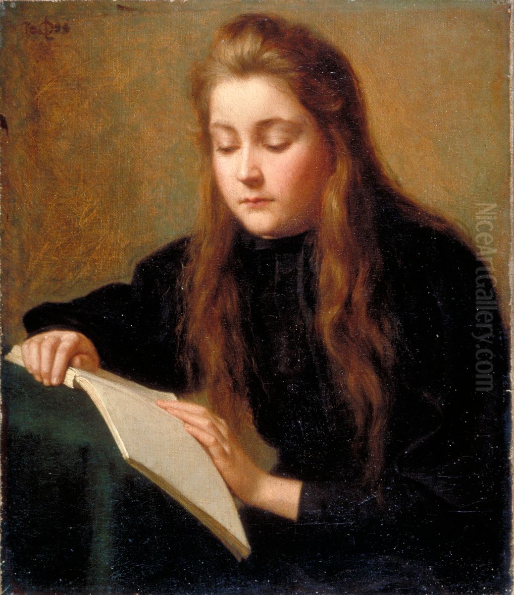 La Liseuse Oil Painting by Ozias Leduc