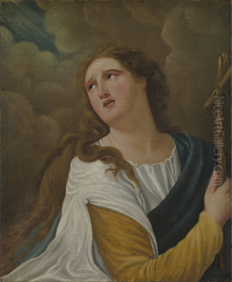 Sainte Marie-Madeleine ou La Madeleine en pleurs Oil Painting by Jean-Baptiste Roy-Audy