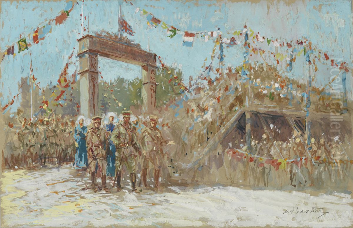 Dominion Day Oil Painting by Alfred Bastien