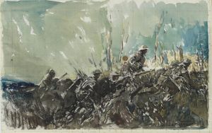 Over the Top, Neuville-Vitasse (watercolour)
