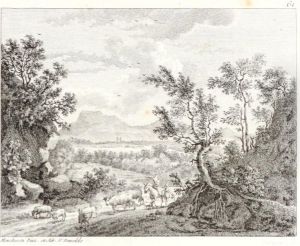 Landscape with Figures and a Mountain beyond