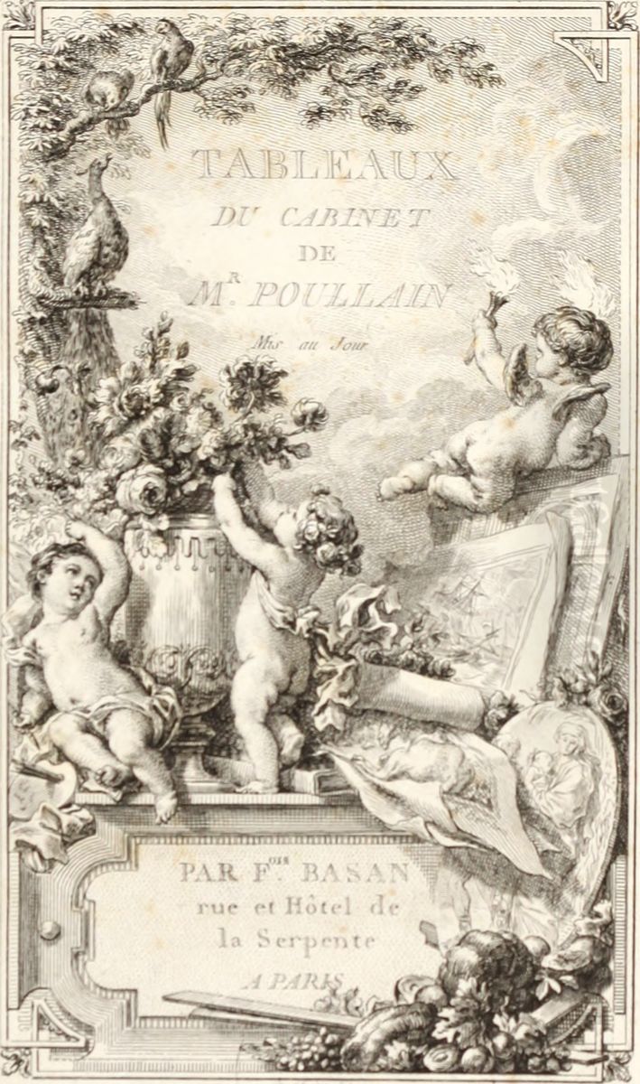 Titlepage representing the Arts Oil Painting by Pierre-Philippe Choffard